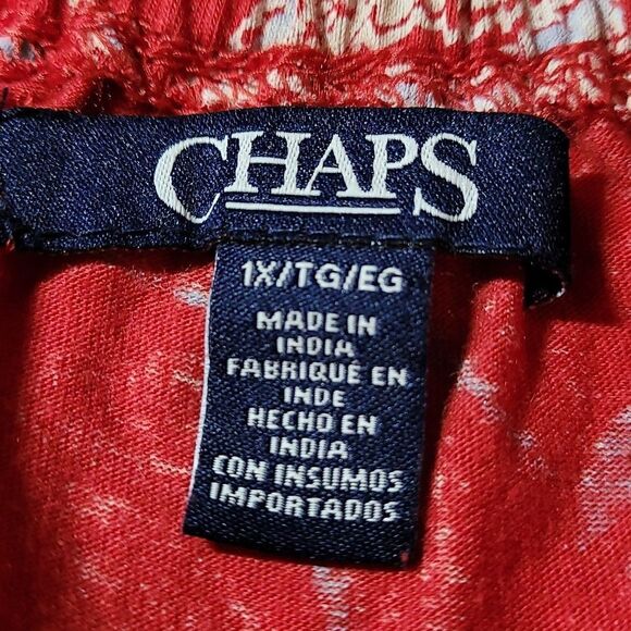 Chaps rep floral woman's 1X top - Picture 5 of 6